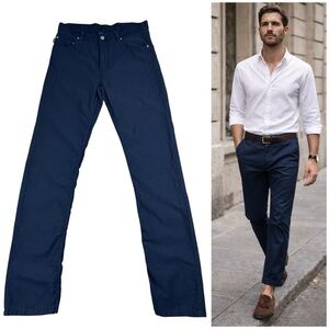 Kenzo Homme Cotton Twill Straight Leg 5 Pocket Pants 34x35 Paris Casual Trousers